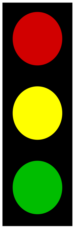 300x900 Stoplight Stop Light Traffic Symbols For Powerpoint Presentations