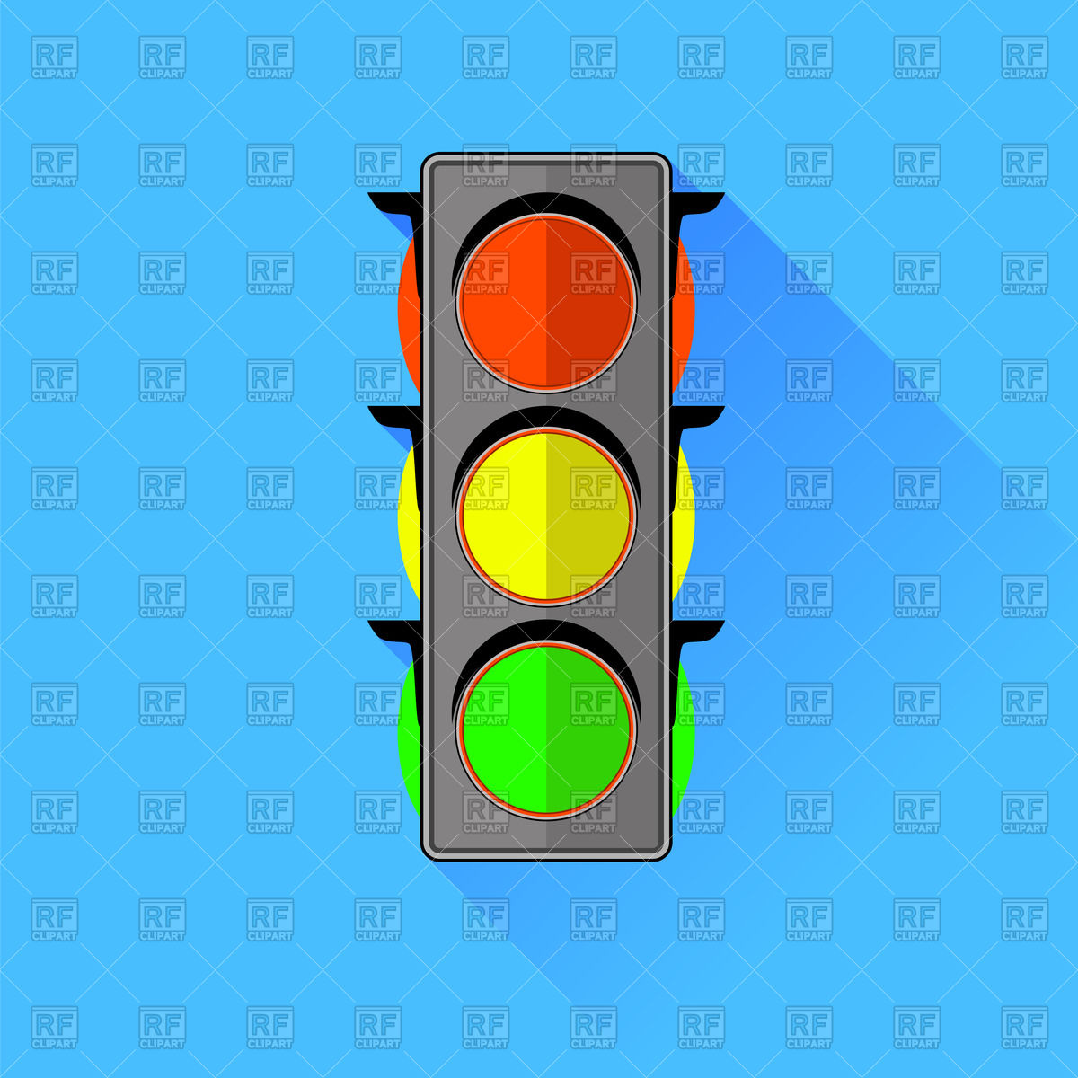 1200x1200 Traffic Light Flat Icon Royalty Free Vector Clip Art Image