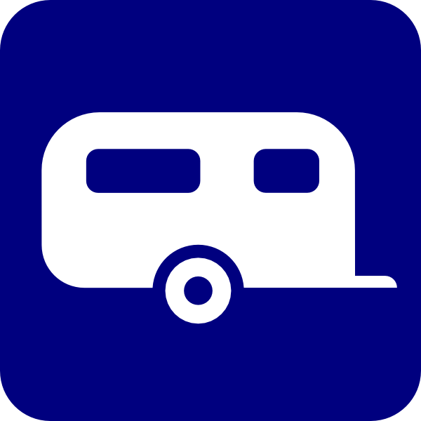 600x600 Clip Art Blue Camper Clipart