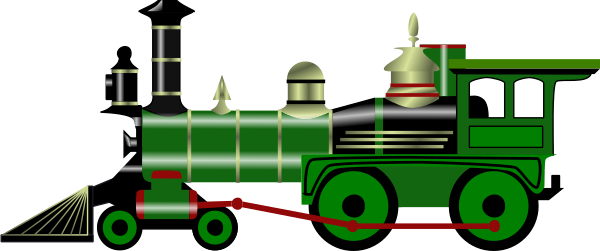 600x251 Steam Trains Clipart Collection