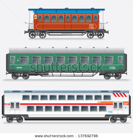 450x470 Passenger Train Car Clipart