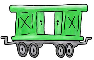 300x194 Little Red Caboose Clip Art