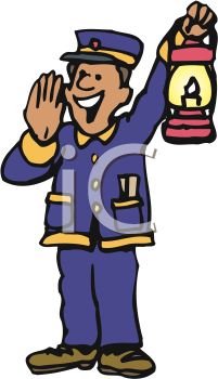 201x350 Train Conductor Clipart