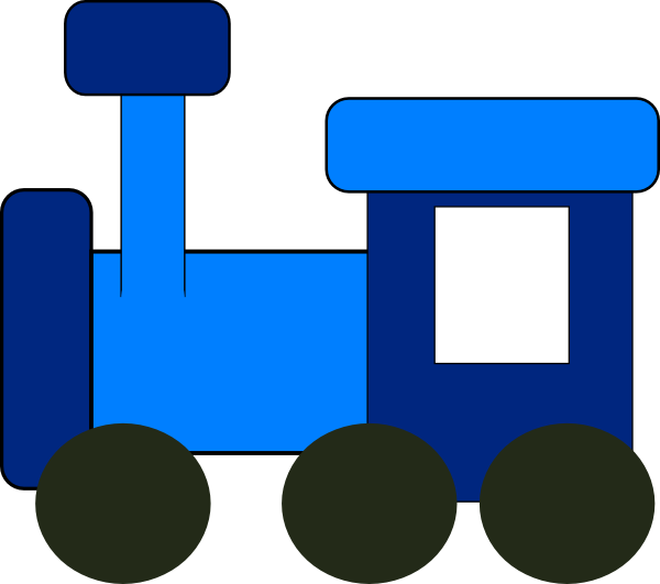 600x531 Blue Train Clip Art