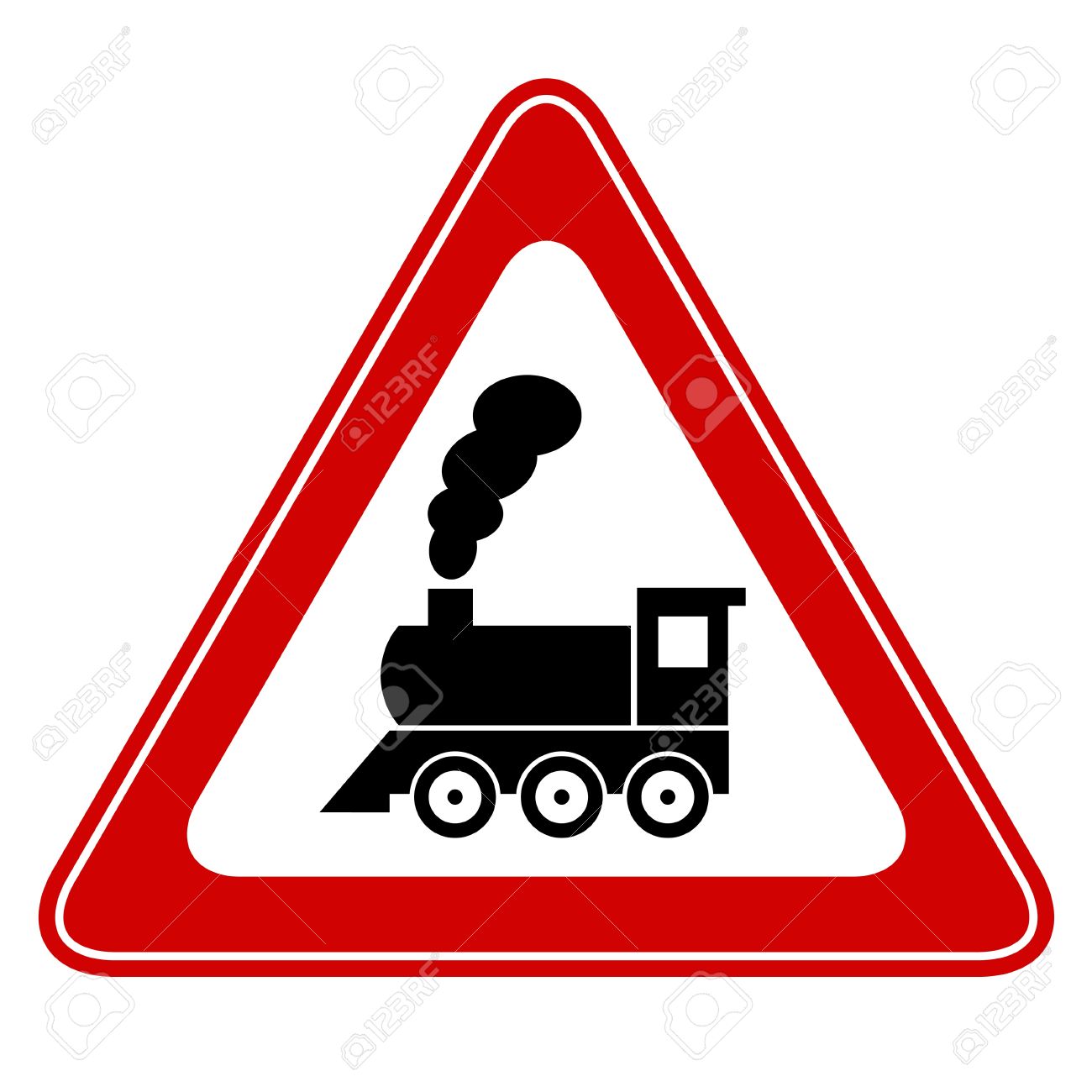 1300x1300 Railway Station Clipart Railroad Crossing Sign