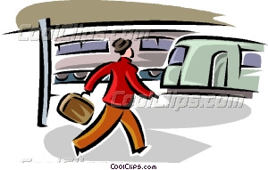 300x191 Walking Through The Train Station Vector Clip Art
