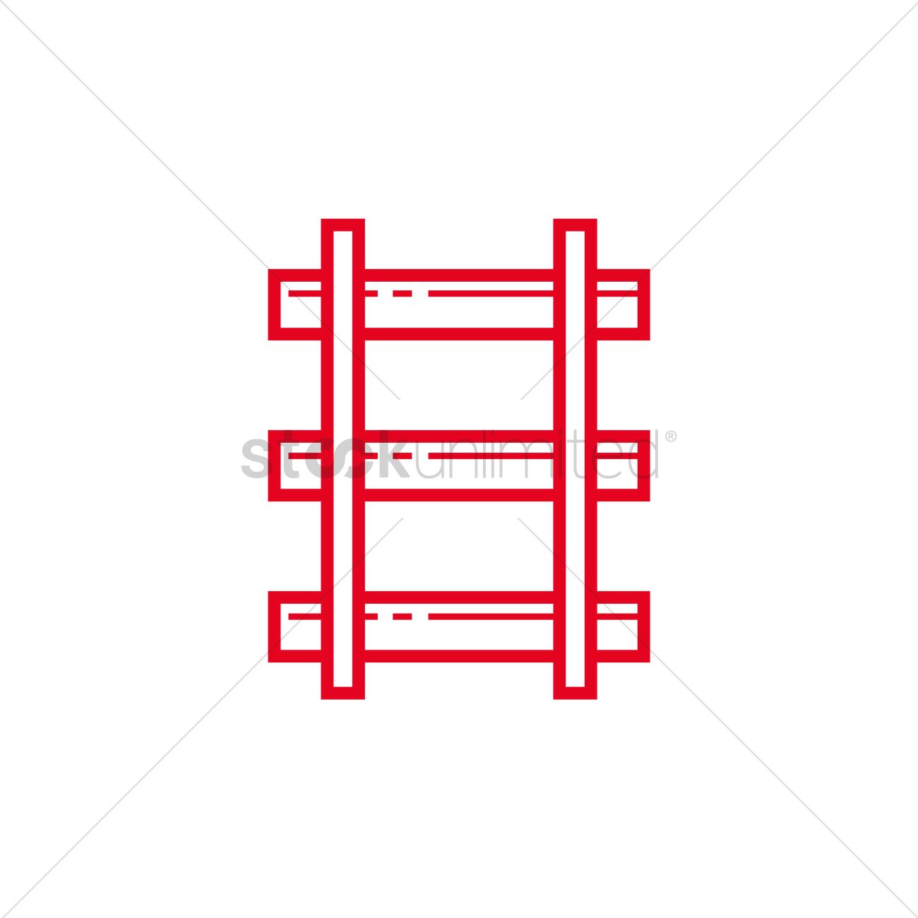 1300x1300 Rail Track Icon Vector Image