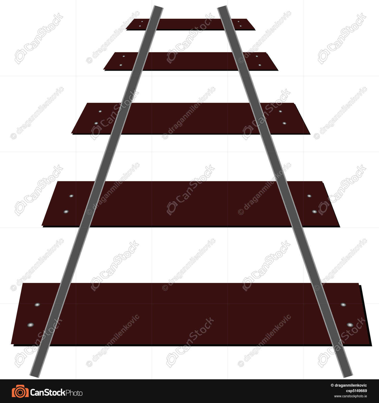 1600x1700 Train Tracks Illustration Eps Vectors