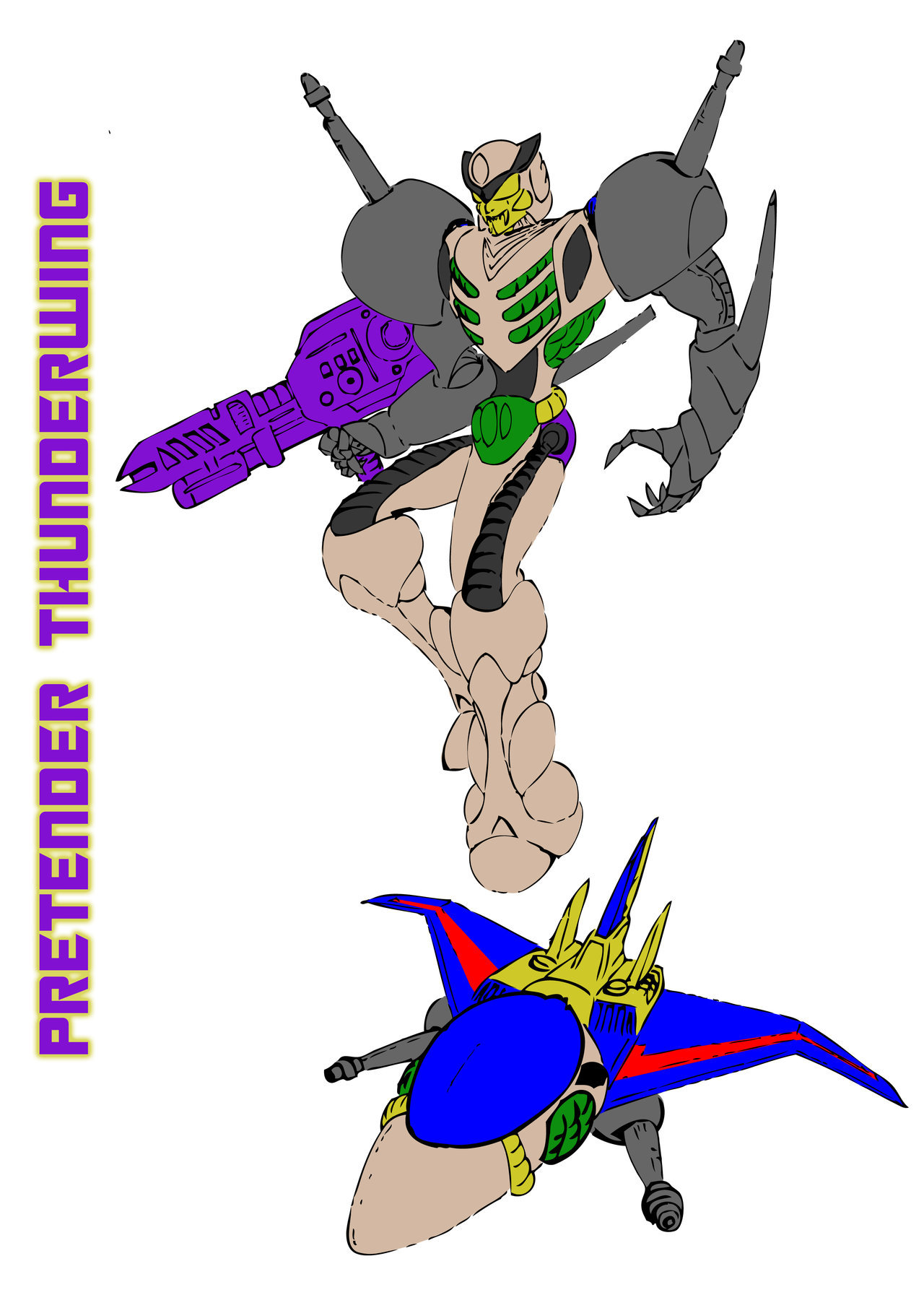 1280x1811 Transformers Thunderwing By Triggerbot