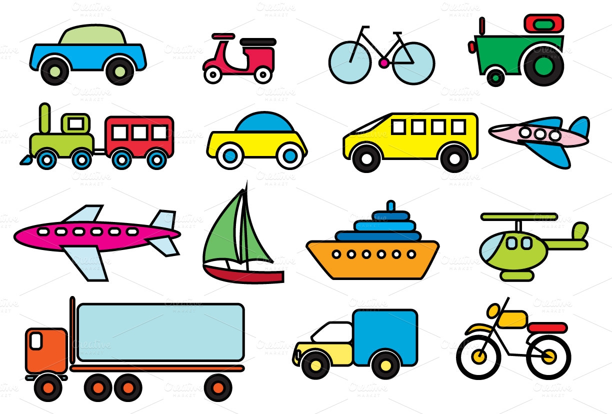 1224x828 Awesome Transportation Clipart Design