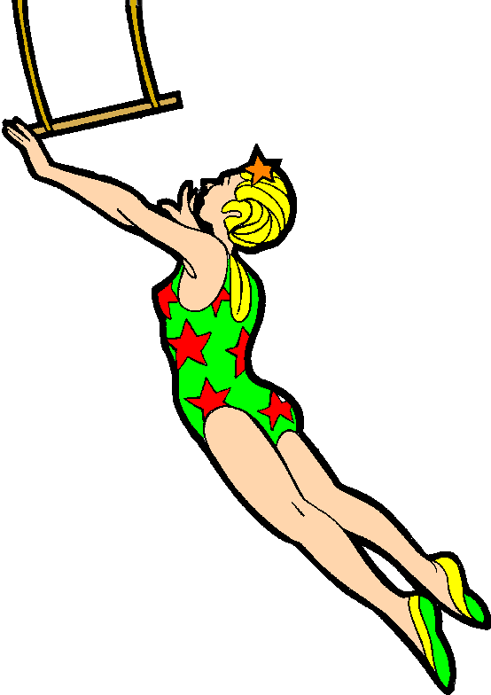 554x784 Circus Trapeze Clipart