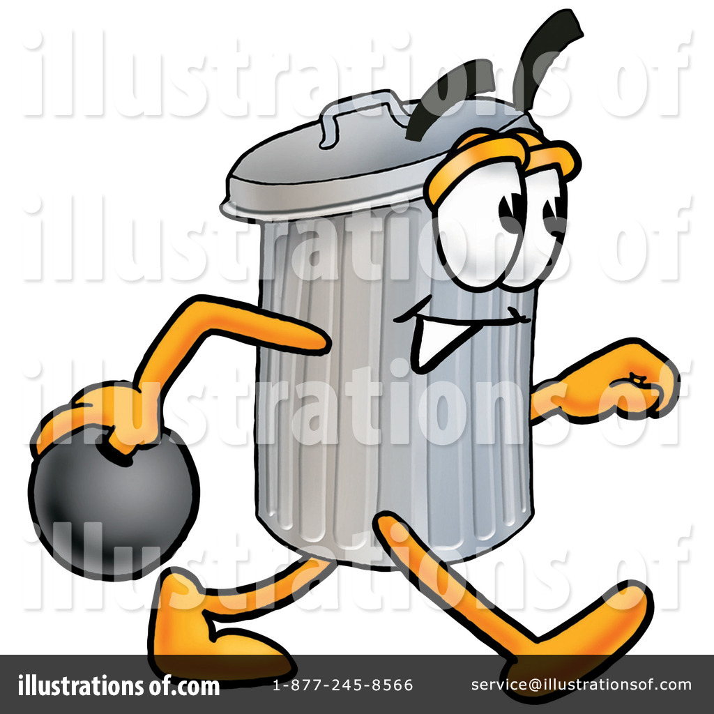1024x1024 Trash Can Character Clipart