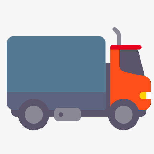 500x500 Logistics Truck, Transportation, Logistics, Flat Png Image
