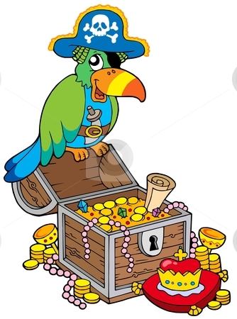 334x450 Pirate Treasure Chest Clip Art