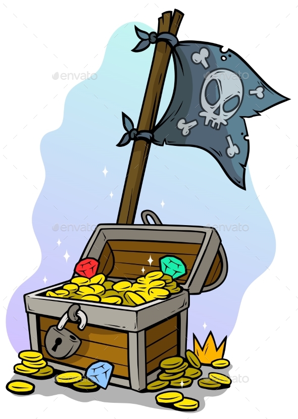 590x830 Cartoon Treasure Chest Free Download Clip Art