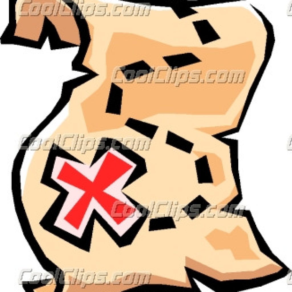 1024x1024 Free Clip Art Treasure Map
