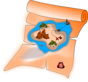 299x276 Treasure Map Clip Art