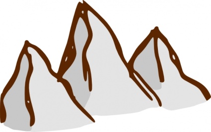 425x267 Mountain Treasure Map Clipart