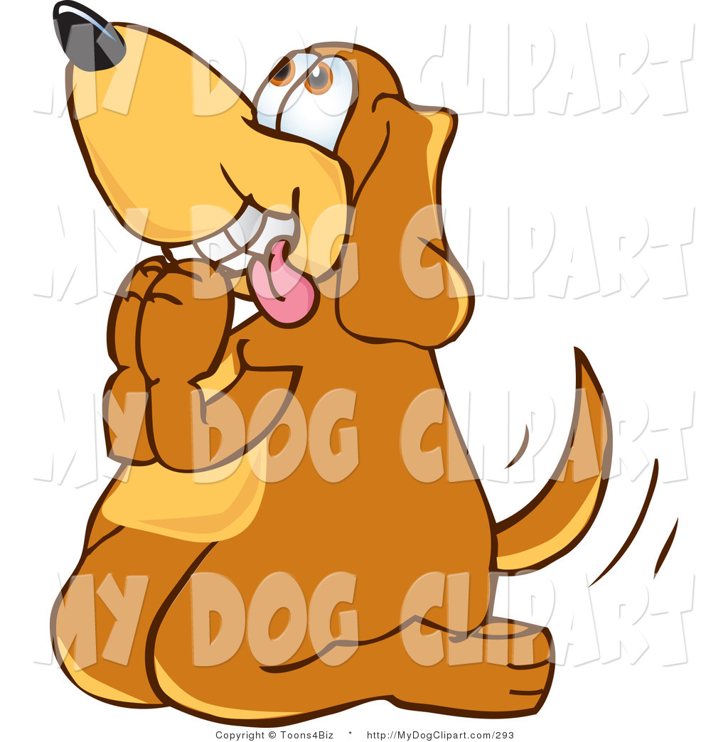 1024x1044 Clip Art Of A Hungry Brown Dog Mascot Cartoon Character Begging