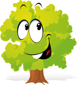 276x298 Happy Cartoon Tree Clip Art