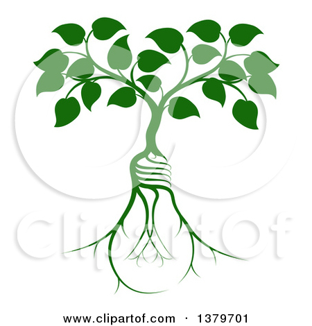450x470 Tree Roots Education Light Bulb Clipart