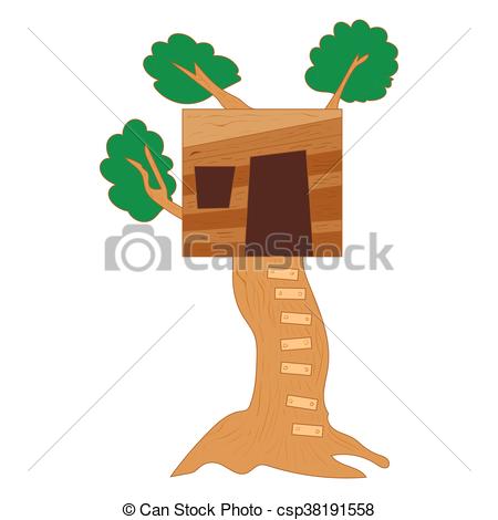 450x470 Small Tree House Icon, Cartoon Style. Small Tree House Icon