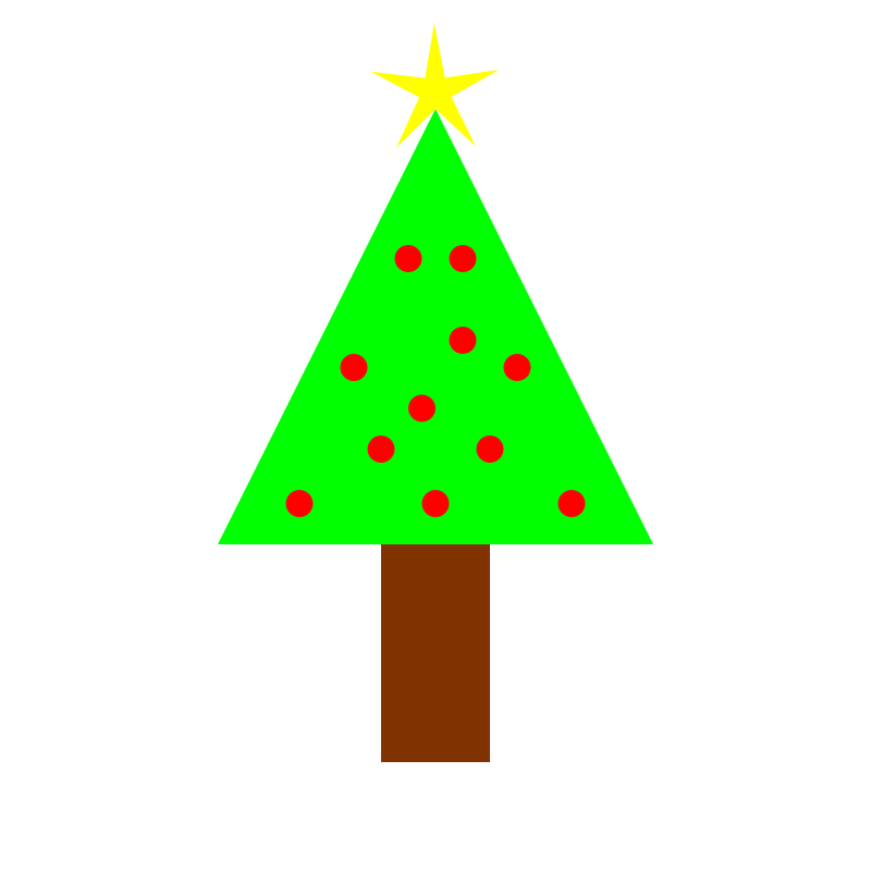 800x800 Cartoon Christmas Tree Clip Art