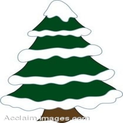 400x400 Winter Pine Tree Clip Art
