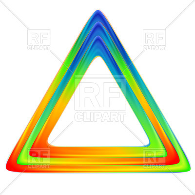 400x400 Bright Triangle Royalty Free Vector Clip Art Image