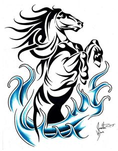 236x302 Horse Dolphin And Wolf Celtic Tribal Tatoo All My Favorite