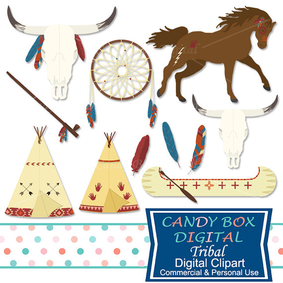 570x570 Boho Tribal Clipart Indian And Southwestern Clip Art