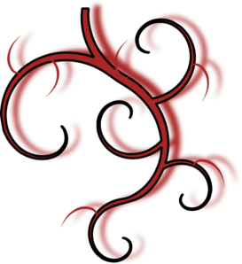 273x298 Red Tribal Vine Clip Art