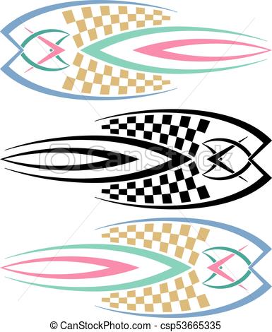 385x470 Tribal Car Decal Vinyl Ready Vector Illustration Vectors