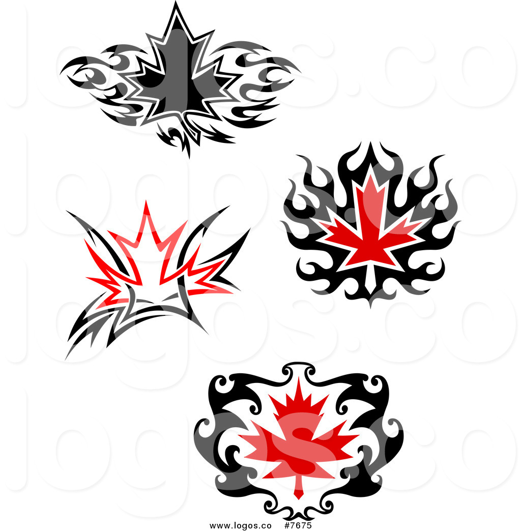 1024x1044 Royalty Free Clip Art Vector Logos Of Black And Red Tribal Maple