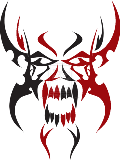 400x533 Download Tribal Skull Tattoos Free Png Transparent Image And Clipart