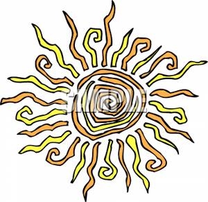 300x291 A Spiral Tribal Sun Design