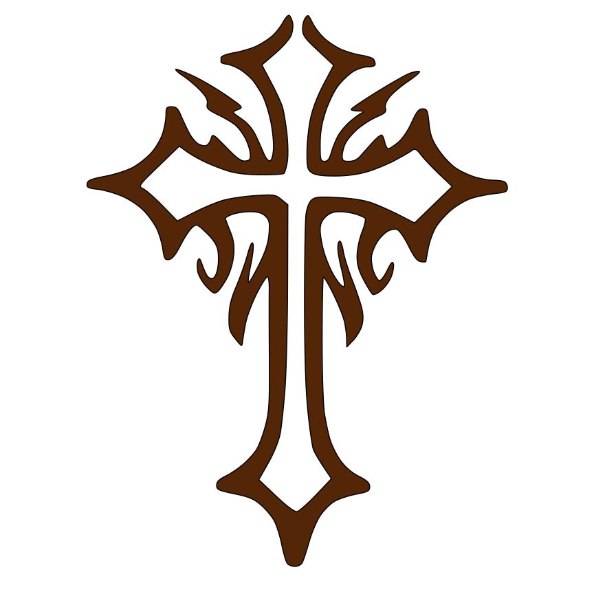 864x864 Beast Clipart Tribal Cross