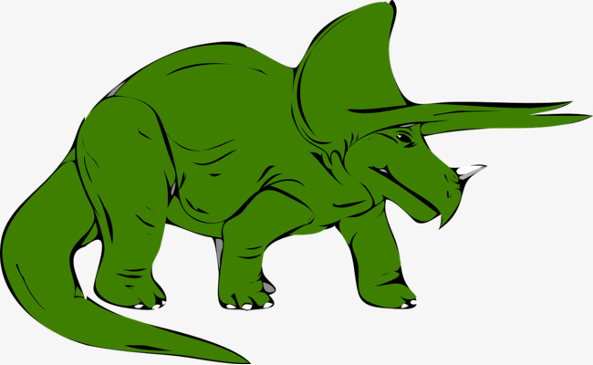 650x400 Green Triceratops, Green, Triceratops, Dinosaur Png Image