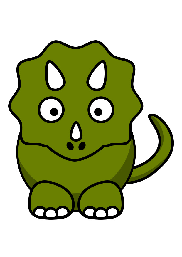 620x875 Triceratops Clipart Cute