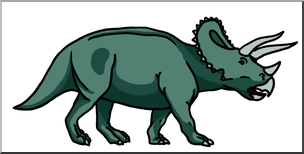 304x154 Clip Art Triceratops Color I Abcteach
