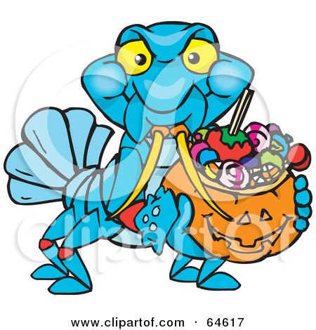 450x470 Royalty Free (Rf) Clipart Illustration Of A Trick Or Treating
