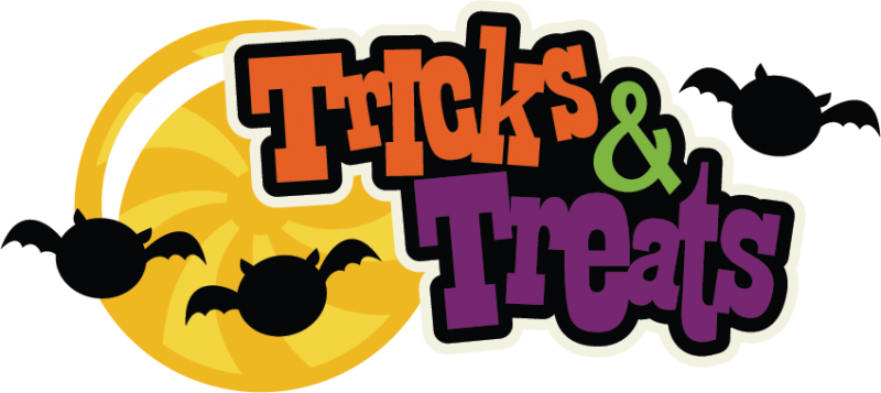 800x357 Tricks Or Treats Trick Or Treat Word Clipart Free Clip Art Images