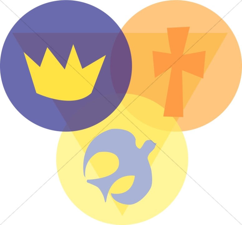 776x723 Trinity With Crown, Cross, And Dove Trinity Clipart