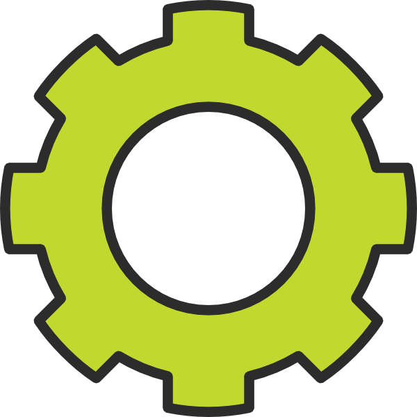 600x600 Gear Green Cog Clip Art