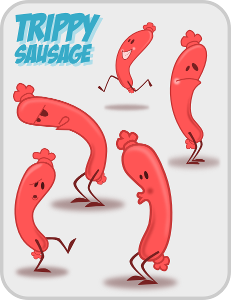 462x599 Kablam Trippy Sausage Clip Art