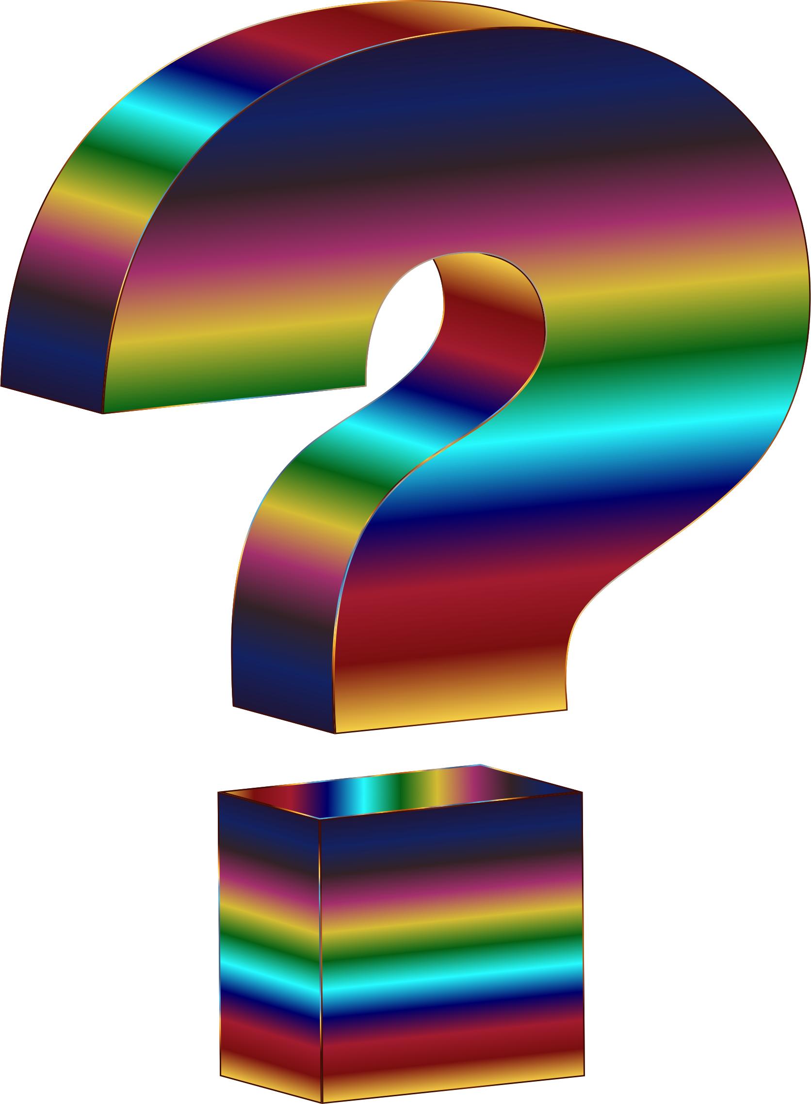 1672x2276 Psychedelic 3d Question Mark Icons Png