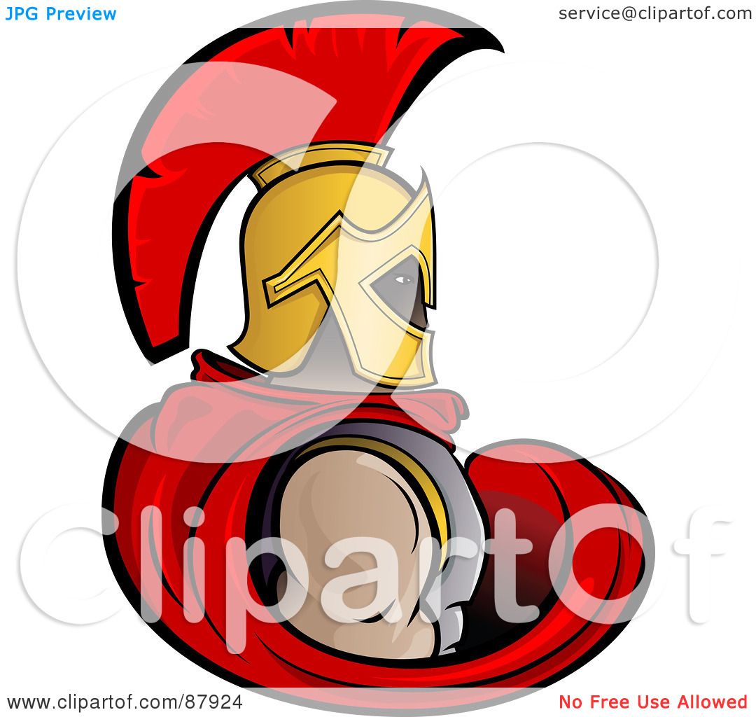 1080x1024 Royalty Free (Rf) Clipart Illustration Of A Strong Trojan Warrior