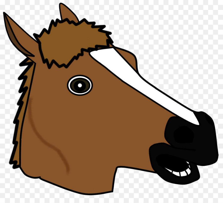 900x820 Horse Head Mask Clip Art