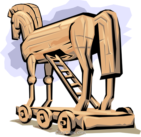 480x465 Trojan Horse Royalty Free Vector Clip Art Illustration Arts0310