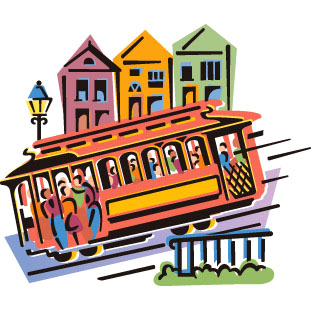 311x311 Trolley Car Clipart